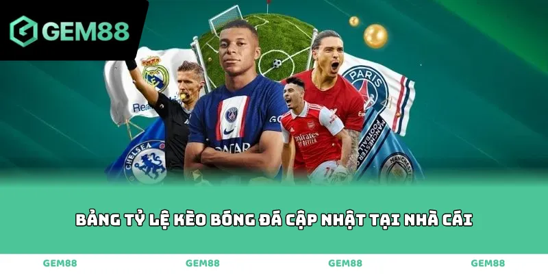 Bảng tỷ lệ kèo bóng đá cập nhật tại nhà cái