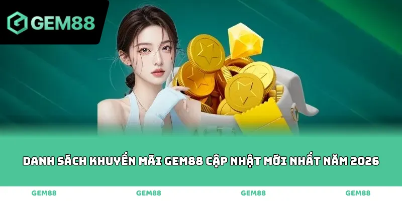 Danh sách khuyến mãi GEM88 cập nhật mới nhất năm 2026