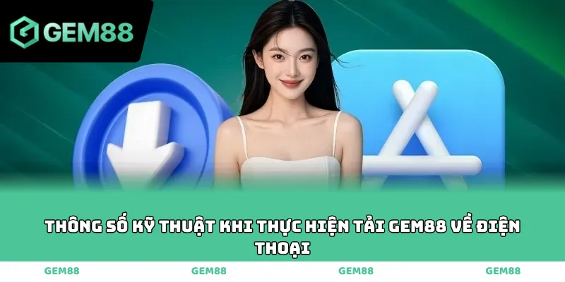 Thông số kỹ thuật khi thực hiện tải GEM88 về điện thoại
